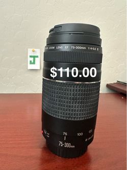 Canon lens 75-300mm $110.00