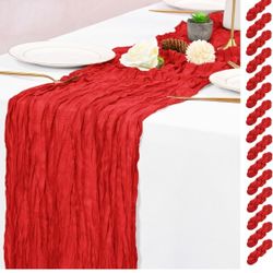 10 Pack Cheese Cloth Table Runners 9 Ft. Long