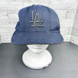 Cooperstown collection, American needle quality 7 5/8 black pin strip blue LA DODGERS 