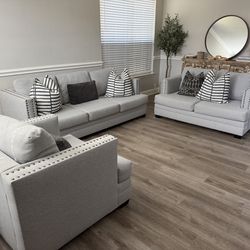 Sofa, loveseat, and chair set