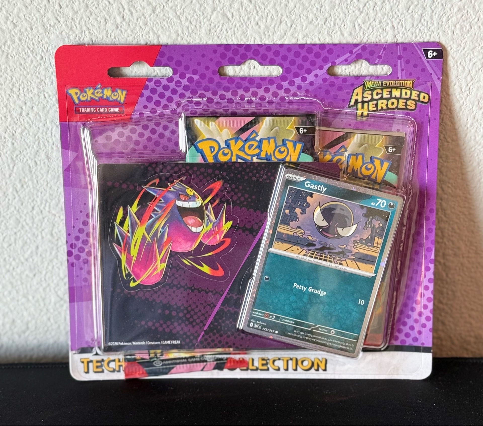 Pokemon Ascended Heroes Tech Sticker Collection - Gastly