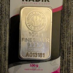 Nadir Silver Bar 100g