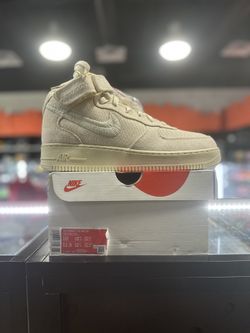 Nike Air Force 1 Mid Stussy Fossil (Size 10)