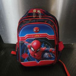 15" Spiderman Kids Backpack School Bag