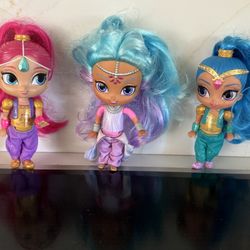 Shimmer, Shine & Samira Dolls Fischer Price