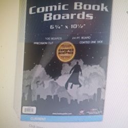 Comic Book Boards, 100 Count, NEW
