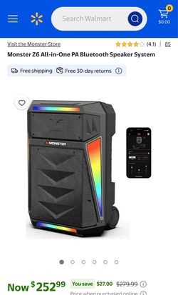 Brand New Monster Z6 Portable Bluetooth Speaker