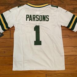 Youth Adult Golden NFL White Or Green Parsons Green Bay Packers Josh Jacobs Jersey  #8 Fully Stitched