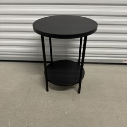 Small Round Two Tier End Table (18” Diameter)