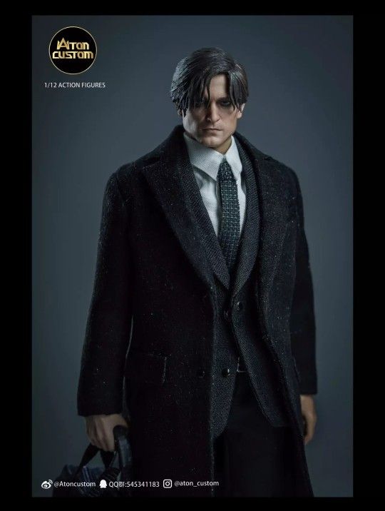 Aton Custom 1/12 Young Rich Bruce The Batman Action Figure 1/12 Scale