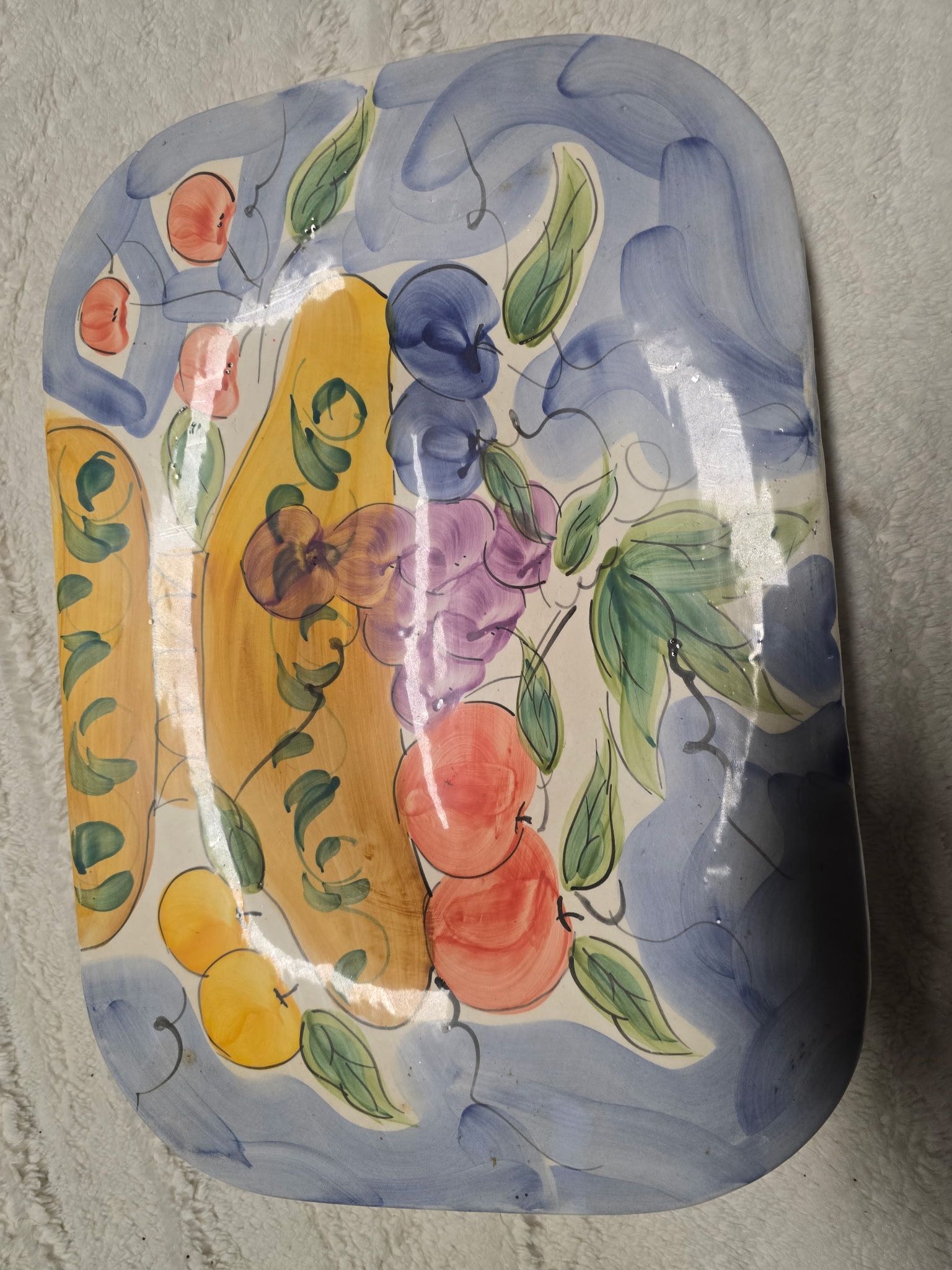 Italian Hand Painted Ceramic Platter