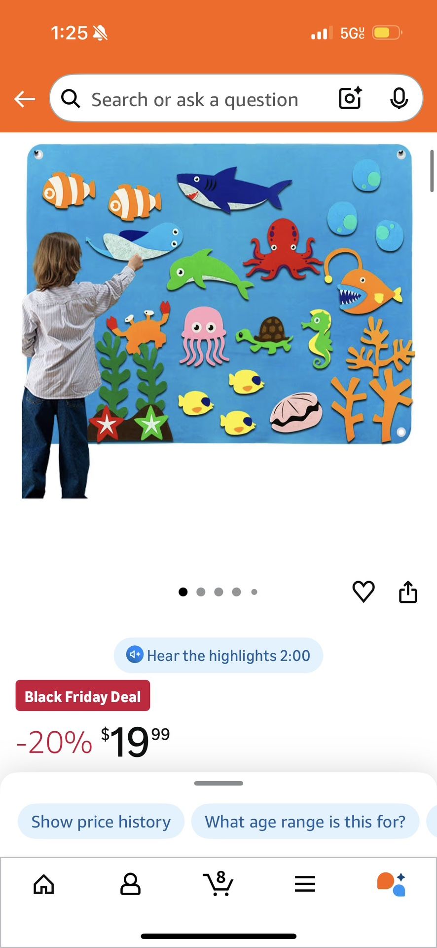 Felt Ocean Scene