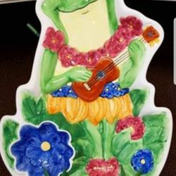 Dillards Thick Ceramic Decorative Serving Dish with Easel for Displaying 12in x 20in 