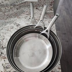 Calphalon Premier Stainless Steel Fry Pans Set