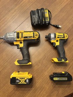 20 V 1/2 Impact and 20v Impact Driver