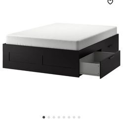 Free Full Size Bed Frame With Storage Drawers 