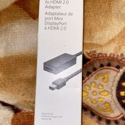 Microsoft Mini Display Port To HDMI Adapter 2.0