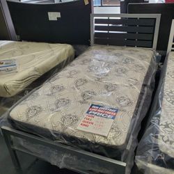 New Twin Bed Frame With Mattress Special $239