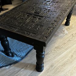Egyptian Carved Coffee Table
