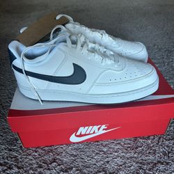 Nike Court Vision Lo, Sz 10 (Sail / Midnight Navy)