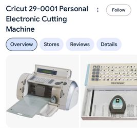 Cricut Personal Electronic Cutting Machine 29-0001