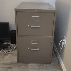 Metal 2 Drawer Legal Sized Filing Cabinet