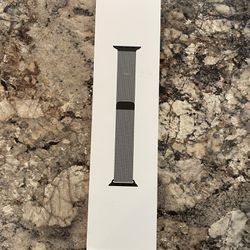 Apple Watch Band (Graphite Stainless Steel Milanese Loop) - 45MM