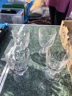 Wine Glasses and Martini Glasses.