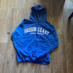 Blue Oregon Coast Hoodie  