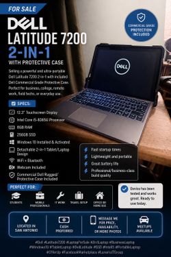 Dell 2 in 1 laptop tablet