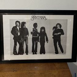 Santana 1970 Abraxas Record Insert -  Poster Frame 