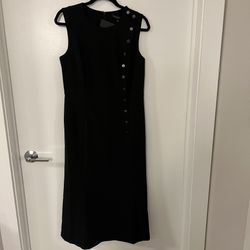 banana republic black midi dress Batik Block Print Maxi Dress 28A Black/White / One Size Fits Most