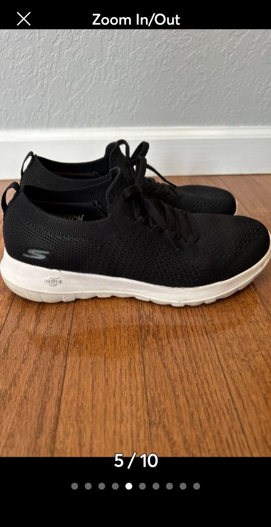 Sketchers Memory Foam Womens 7.5 Slip On Shoes