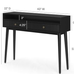 Fluted Console Table 