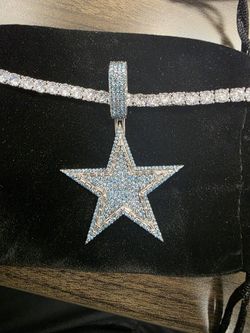 Silver And Lab Diamond Cowboy Pendant