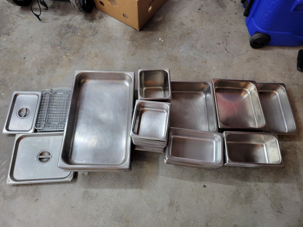 Stainless Steel Holtel Pan Containers