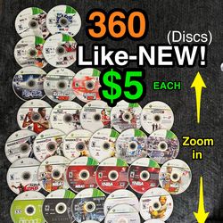 Like-NEW Xbox 360 Games • $5 each