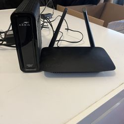 ARRIS Modem & Linksys WiFi Router Set