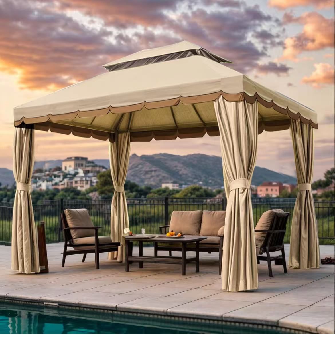 Outdoor Patio Gazebo 10'x13', Heavy Duty Party Tent $ 150