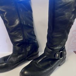 Black Leather Aldo Calve Boot
