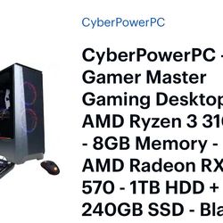 Gaming Desktop PC, Monitor, RGB Keyboard/Mouse