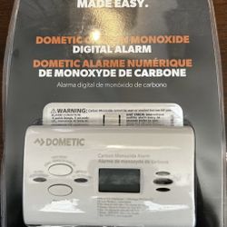 Dometic Carbon Monoxide Digital Alarm Detector Battery Powered Operated Camper