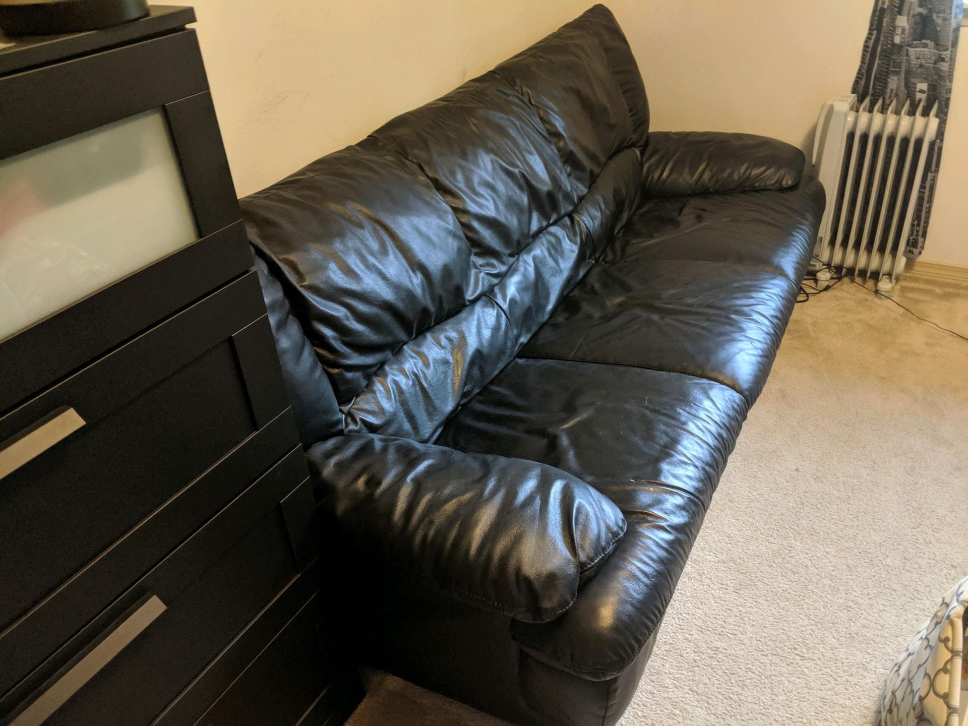 Genuine Leather Couch No Damages