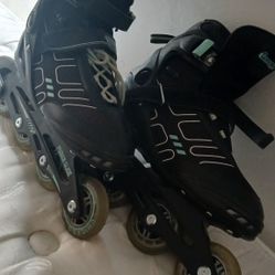 Used Size 9 Rollerblades And Pads