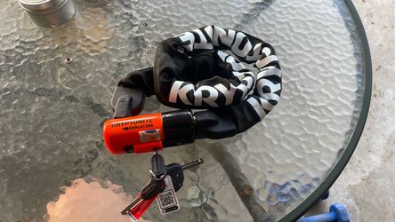 Kryptonite Evolution 1090 Bike Chain Lock, 3 Feet Long Steel Chain Heavy