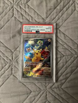 PSA 10 Pikachu 001/SV-P Japanese Scarlet Violet Promo #001