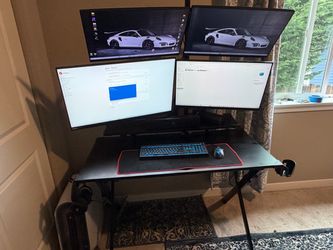 Alienware computer entire set with gaming table and chair