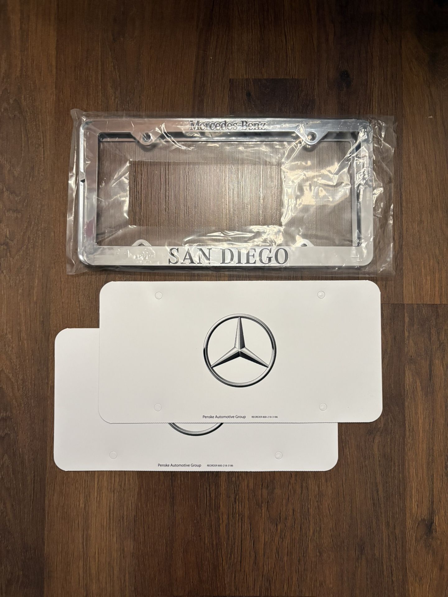 Mercedes-Benz OEM Dealership License Plate Frame With Paper Frame Logo