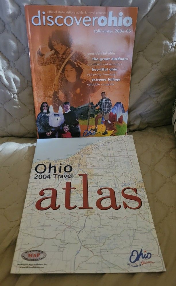 Discover Ohio Magazine Fall/Winter 2004-2005 And A 2004 Ohio Atlas Used