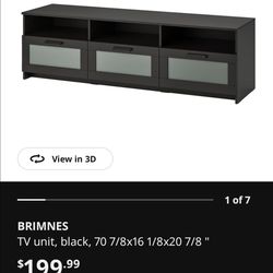 IKEA Brimnes TV Unit - Black